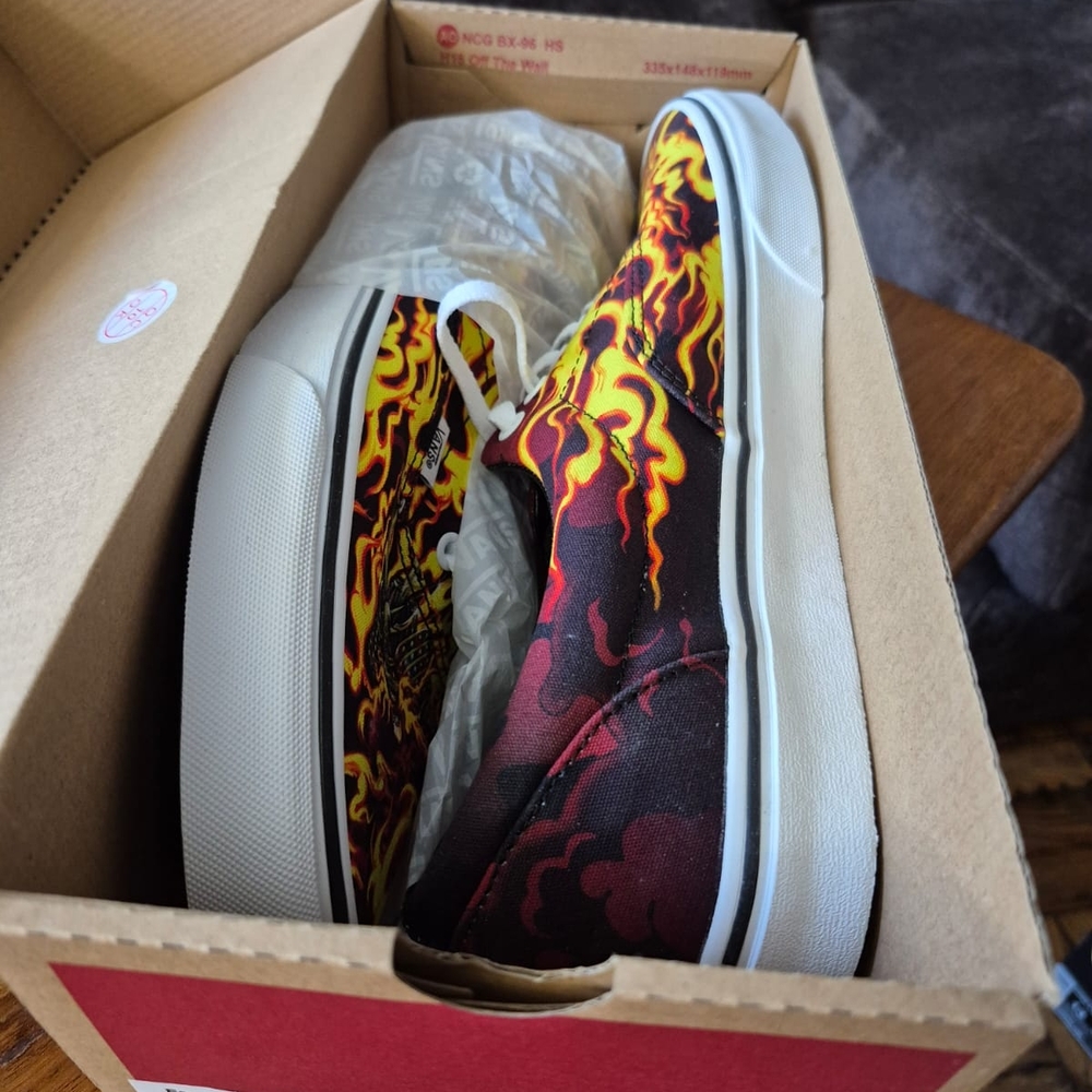 Vans Flame Print Men's Shoes